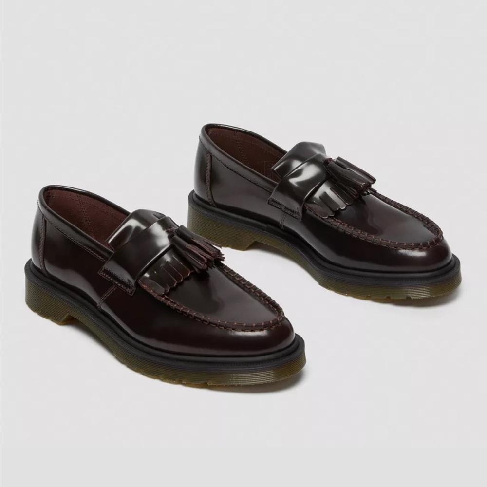 Dr. Martens Adrian Loafer Smooth in Cherry Red